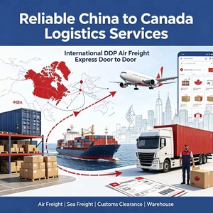 Services logistiques Chine-Canada, livraison internationale DDP gratuite, fret aérien, logistique DHL UPS FedEx, expédition rapide - Product Image 1