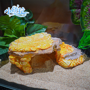 Lussuosa Grotta Decorativa per Rettili, Piattaforma di Prendisole in Plastica Simulazione Roccia, Resistente ed Ecologica per Piccoli Animali - Product Image 2