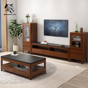 Venta directa de fábrica, mejor precio, personalizable, en stock, ecológico, nuevo diseño, mesa de TV, mueble de sala de estar, aparador de TV de madera - Product Image 6