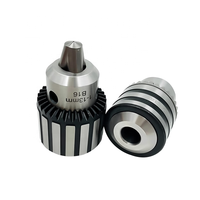 Mandrin de perçage manuel auto-centrant en acier 1-13 mm avec clé et montage à cône Jacobs