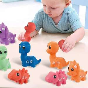 Juego <span class=keywords><strong>de</strong></span> emparejamiento <span class=keywords><strong>de</strong></span> alfabeto Montessori educativo temprano, juguetes <span class=keywords><strong>de</strong></span> aprendizaje, juego <span class=keywords><strong>de</strong></span> rompecabezas <span class=keywords><strong>de</strong></span> Letras a juego <span class=keywords><strong>Dino</strong></span> para niños - Product Image 2