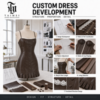 Gaun mini korset kulit imitasi natural Y2K wanita OEM/ODM, kerah persegi, detail renda, kancing depan, ujung berumbai, model bodycon untuk pesta