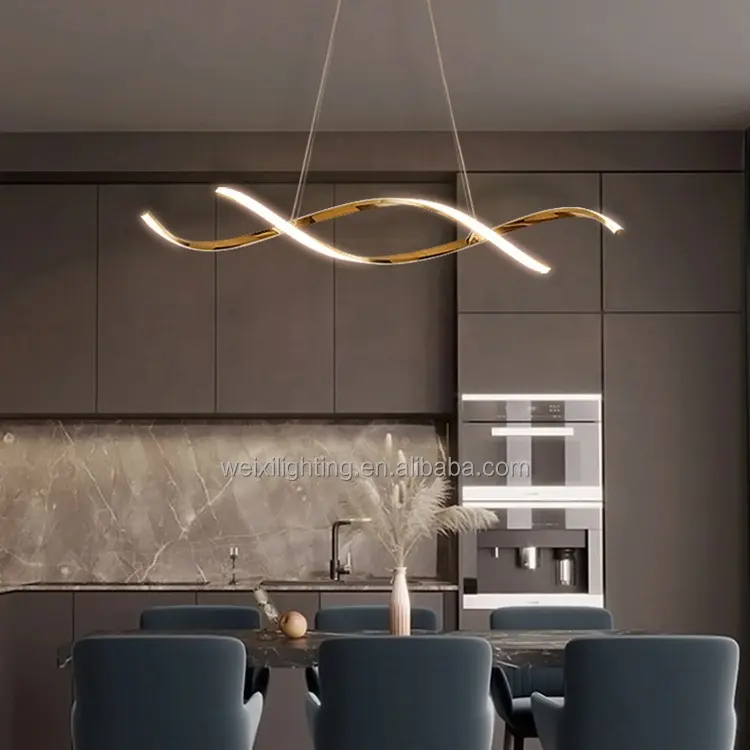 Итальянский светильник, роскошный подвесной светильник для ресторана, современный креативный художественный длинный обеденный стол, чрезвычайно простой дизайн, светильник для бара