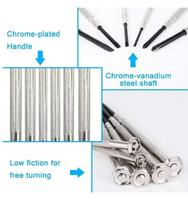 6 unids/set Destornde De Acero Vanadio joyeros relojes gafas reloj joyería Reparación de teléfonos móviles herramientas de destornillador de acero de vanadio