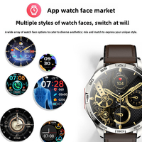 Jam Tangan Pintar FD05 Baru Layar AMOLED Bulat 1.43 inci ECG Asam Urat Lipid Darah Kompatibel dengan Sistem IOS dan Android