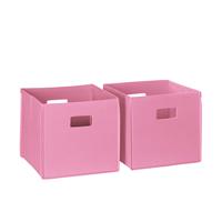 Paquete de 2 Cajas de Almacenamiento Plegables en Forma de Cubo, Organizador Decorativo Plegable para Estantes, Armarios, Ropa Debajo de la Cama o Juguetes para Niños