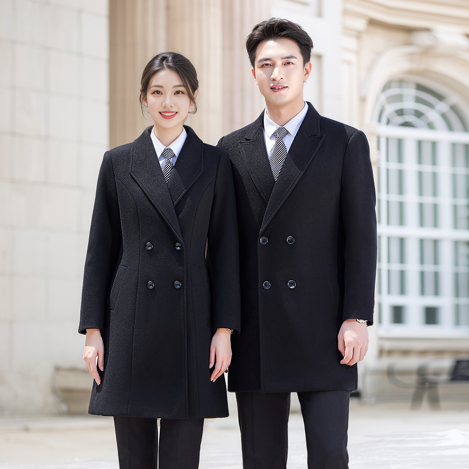 Men's black coat