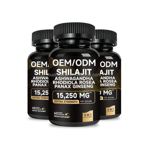 OEM ODM Shilajit <b>Herbal</b> <b>Supplement</b> Capsules Ashwagandha Rhodiola Rosea Panax Ginseng 60 Veggie Capsules - Product Image 2