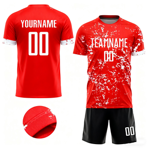 Venta al por Mayor de Uniformes de Fútbol Personalizados por Sublimación, Camiseta de Fútbol de Visitante, 100% Poliéster, Transpirable, de Secado Rápido, Antibacteriana - Product Image 2