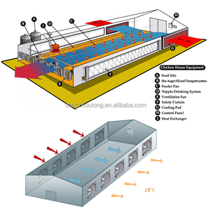 ZZ Hiện Đại Giá Rẻ Gà Thịt Hen Gia Cầm Nhà Sàn Lồng Gà Nước Và Trung Chuyển Hệ Thống Đường Dây - Product Image 1