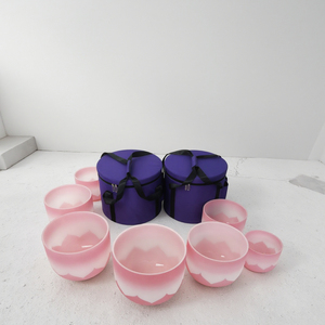 EAST Grosir Mangkuk Kristal Desain Lotus 8-14 Inci Alat Penyembuhan Suara Dengan Palu Gratis Terapi Suara - Product Image 4