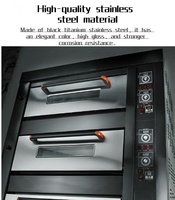 Four à pizza commercial robuste, électrique, en acier inoxydable, haute capacité de cuisson