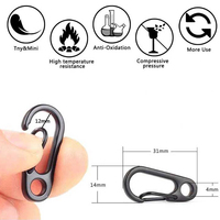 Mini mousqueton porte-clés Gadgets de Camping EDC équipement de survie mousqueton escalade SF sac à dos de printemps équipement tactique