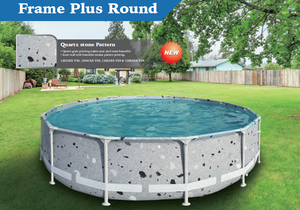 Grande <span class=keywords><strong>piscine</strong></span> ronde <span class=keywords><strong>hors</strong></span> <span class=keywords><strong>sol</strong></span>, structure en PVC, pour la famille, pour l'extérieur, pour la cour, structure durable, plusieurs tailles et couleurs - Product Image 5