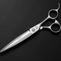 Kit de ciseaux de coiffeur avec lames en acier inoxydable 9CR13, pointe arrondie et tranchante, non pliable
