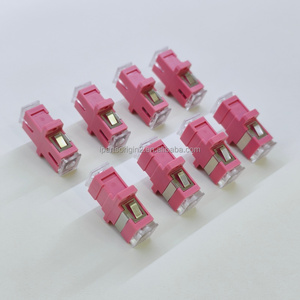 Hot Selling Pink SC UPC Simplex Fiber Optic Adapter SC-SC Coupler Single Mode For FTTH PON Network Wiring - Product Image 3