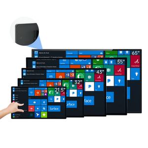 Écran tactile interactif industriel à cadre fin de 21,5, 27, 32, 43, 55, 65 pouces, ordinateur tout-en-un pour affichage publicitaire - Product Image 1