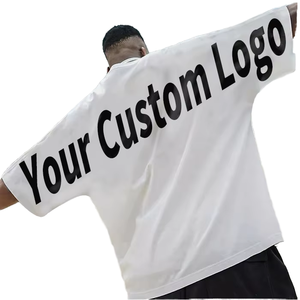 Highly Customized Men's Oversized Drop Shoulder Fashion O-Neck Graphic Blank Mens t Shirts 100% Cotton - Product Image 1