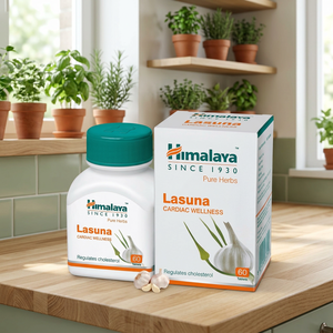 Himalaya Lasuna Ayurvedic <b>Tablets</b> Herbal Supplement with Wild Cultivation Plastic <b>Container</b> Packaging for Body Wellness Energy - Product Image 2