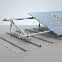 Système de montage pour panneaux de toiture, support triangulaire en acier inoxydable, surface anodisée, durée de vie de 25 ans