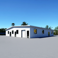 Ateliers et usines modulaires préfabriqués en structure acier, entrepôts en acier avec une durée de vie de 50 ans et une haute résistance au vent