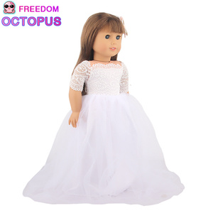 Robe de mariée blanche Pure <span class=keywords><strong>18</strong></span> pouces pour fille et <span class=keywords><strong>costume</strong></span> de <span class=keywords><strong>mariage</strong></span> pour garçon, Offre Spéciale - Product Image 6