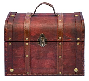 Thu Hoạch Trang Trí Đánh Bóng Cũ Gỗ Mộc Mạc Lưu Trữ Thân Cây Hộp Cổ Điển Bằng Gỗ Lưu Trữ Thân Cây Với Cổ Kết Thúc - Product Image 1