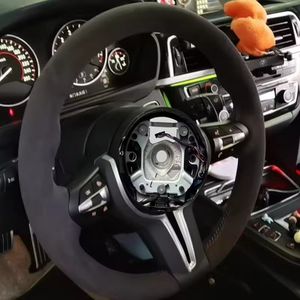 Volante Deportivo M para Automóvil, Compatible con <span class=keywords><strong>BMW</strong></span> F30 F10 F31 F20 E90 <span class=keywords><strong>Serie</strong></span> 3 <span class=keywords><strong>Serie</strong></span> 5, Accesorios <span class=keywords><strong>de</strong></span> Cuero para Automóvil, Repuestos Internos - Product Image 4