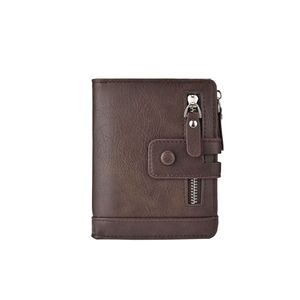 Portefeuille décontracté pour homme <span class=keywords><strong>en</strong></span> <span class=keywords><strong>cuir</strong></span> PU avec fermeture éclair, porte-cartes, grande capacité, poche à monnaie multi-emplacements - Product Image 6