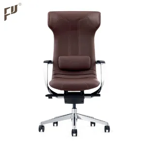 China Supplier Latest Italian Style New Luxury Ergonomics Black Leather Wheels Lumbar Support Executive Office Chair For Sale