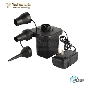 Portable Electric Air Pump Black Plastic With Hose And Plug For Outdoor Camping All Seasons Use - Product Image 5