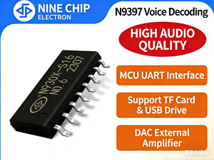 Chip de Audio Bluetooth Serie N9397, Chip de Decodificación de Voz MP3 de Fábrica OEM para Dispositivos Médicos - Product Image 3