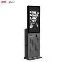 Nouvelle Station de Recharge Partagée 48 Emplacements 2026 avec Écran BOE 43 Pouces, Paiement NFC POS, Charge Rapide 400W pour le Secteur de Location