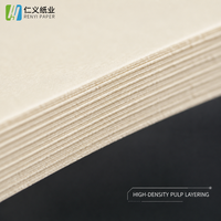 Papier spécial en pulpe de canne à sucre naturelle, écologique, 230 g/m², pour emballage industriel biodégradable, vente en gros