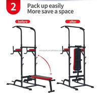 Banc de musculation multifonctionnel pliable pour la maison, équipement de fitness combiné