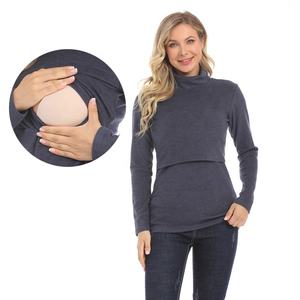 Suéter de Maternidad Nuevo para Invierno 2025, Manga Larga, Cálido, Camiseta de <span class=keywords><strong>Lactancia</strong></span>, Ropa de <span class=keywords><strong>Lactancia</strong></span>, Talla Grande para Mujeres Embarazadas - Product Image 5