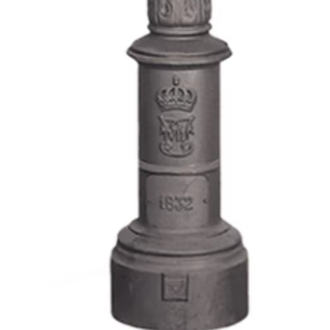 Smooth Bright Painting <strong>Lighting</strong> Fitting <strong>Street</strong> Black Ductile Pillar Post Black Painting <strong>Old</strong> Base Black Gray 4m EU - Product Image 1