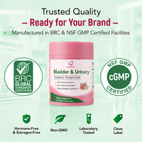 Chinaherbs Özel Etiketli İdrar Yolu Destek Kapsülleri Oem Odm Toplu Kızılcık Kabak Çekirdeği Mesane Formülü Üreticisi Tedarikçisi BRC