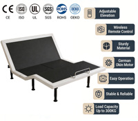 Cadre de lit électrique pliable multi-mode réglable |   Sommier en fer durable avec télécommande sans fil, tailles personnalisables, usage hôtelier, garantie 3 ans