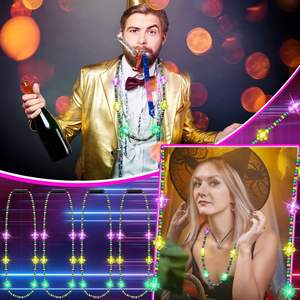 סיטונאי מותאם אישית הוביל שרשרת מרדי גרא שרשרת מסיבה עמיד למים הוביל שרשרת מסיבה - Product Image 6