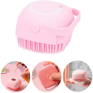 Bagno cucciolo grande cane gatto bagno spazzola per massaggio morbido Silicone di sicurezza accessori per animali domestici per cani gatti strumenti