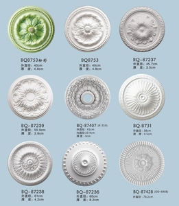 BQ-8728 Chất lượng cao hiện đại Polyurethane Trần lưới huy chương thân thiện với môi trường khách sạn Trung tâm trang trí an toàn lưới chống ẩm - Product Image 3