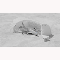 Structures gonflables en PVC imperméable haute performance, hangars pour avions, tentes de stockage, résistantes aux intempéries, faciles à installer