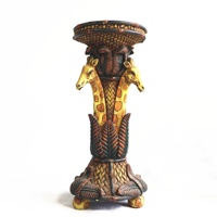 Moderne Art Harz Schaf Anubis Götter ägyptische Skulptur Horus Statue Kerzenhalter Home Decor Box verpackt Ornament Licht Dekoration