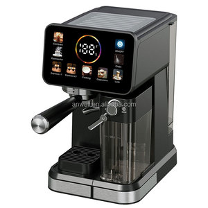 ANWELL Nueva Cafetera de Espresso, <span class=keywords><strong>Selección</strong></span> de Preparación Fría y Caliente, Cafetera Eléctrica de 20 Bares con Caldera Doble - Product Image 4