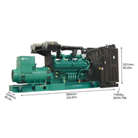 Générateur diesel de secours ByCummins 2250 kVA 1800 kW triphasé 400/230 V 50 Hz pour centre de données, centrale électrique, télécommunications, mines, ISO CE