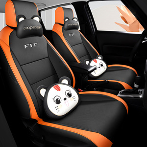 Per Honda Fit copertura auto a cinque posti in pelle per tutte le stagioni All-Inclusive di alta qualità PU E Class per Highlander Land Cruiser - Product Image 4