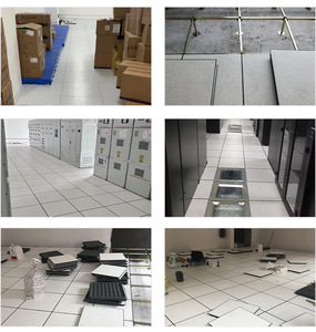 Thiết kế hiện đại chống tĩnh thép sàn nâng Trung Quốc nhà máy sản phẩm phòng sạch 600x600mm thép xi măng Bảng điều chỉnh nâng giá sàn - Product Image 4