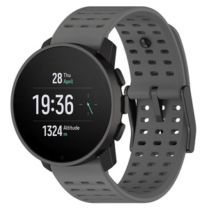 Bracelet de remplacement en métal noir respirant 22mm pour <span class=keywords><strong>Suunto</strong></span> Vertical 5/<span class=keywords><strong>9</strong></span> <span class=keywords><strong>Peak</strong></span> Bracelet de <span class=keywords><strong>montre</strong></span> en silicone - Product Image 2