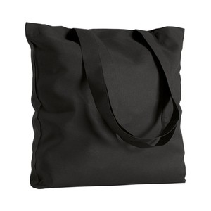 Bolsa de Compras Personalizable Myrtle, 280g, Algodón Negro, Cuadrada, Casual, Promocional - Product Image 1